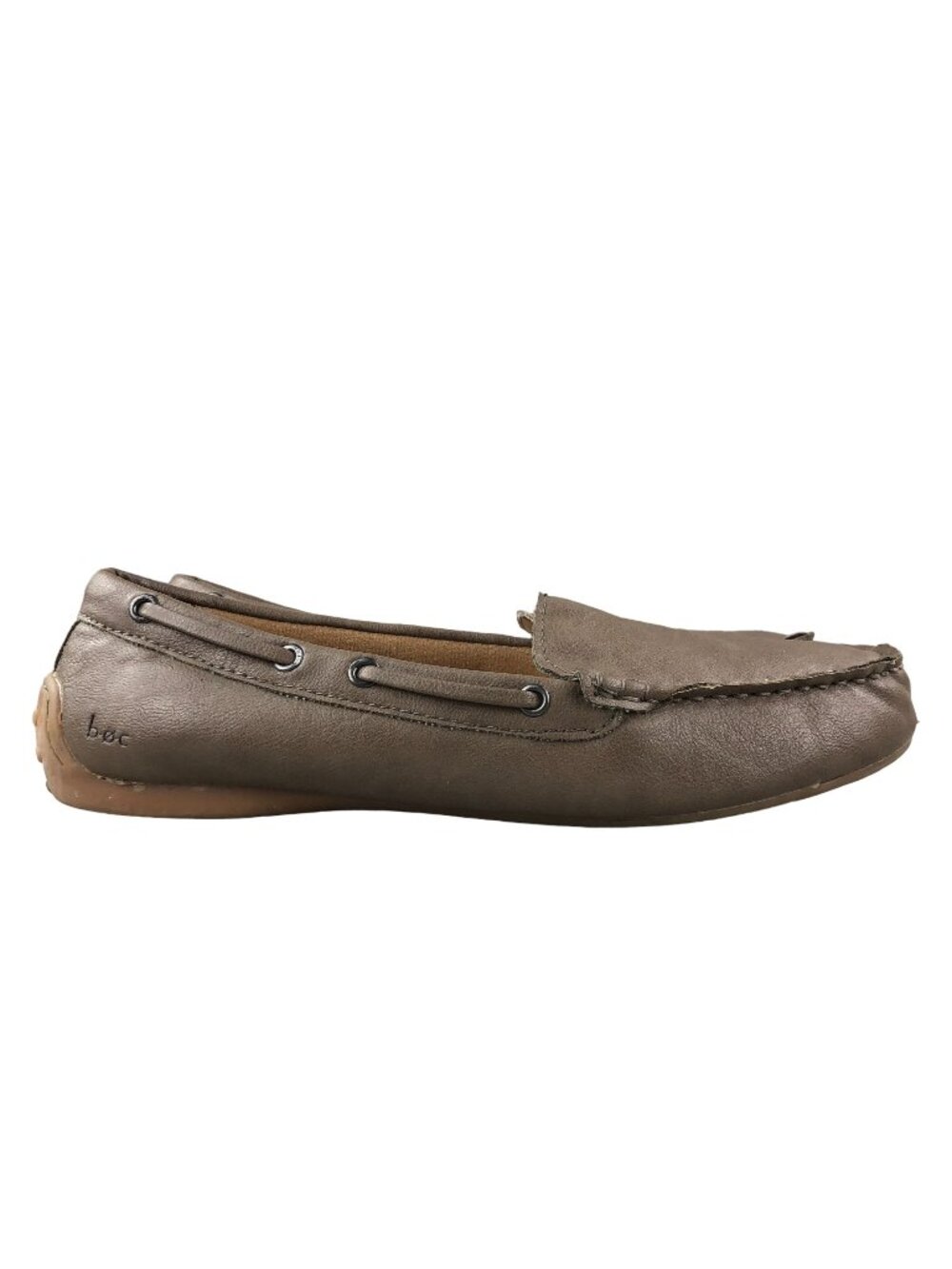 BOC Women's Size 9M Brown Faux Leather Closed Toe Slip On Flats Driving Loafers